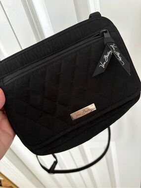 Vera Bradley Black Quilted Crossbody Purse